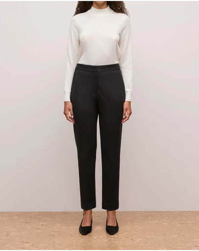 Trenery - Ponte Tailored Slim Pant in Black