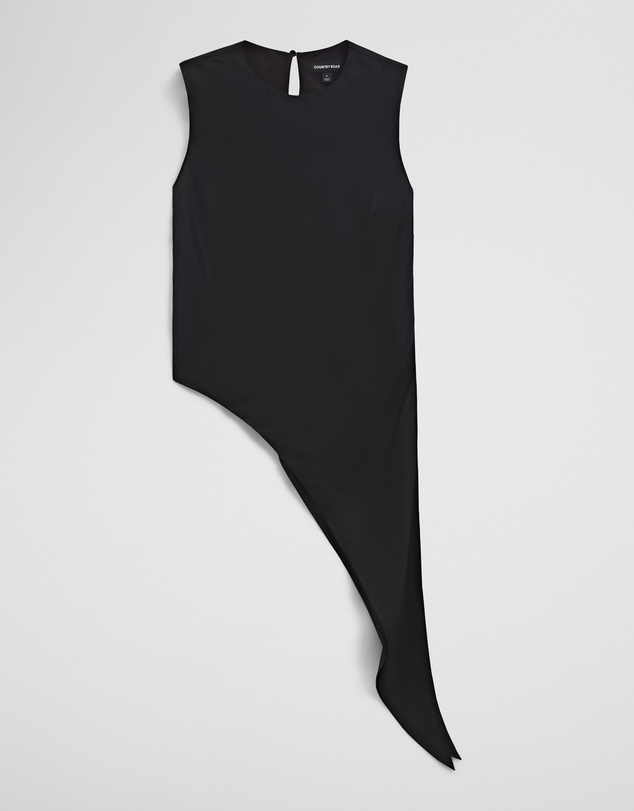 Country Road - Asymmetrical Washable Silk Tank