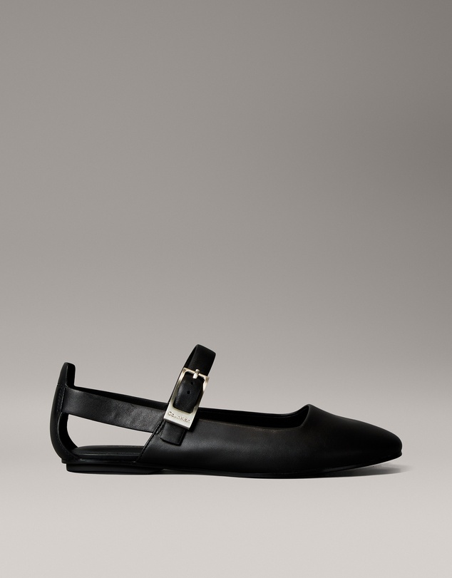 Calvin Klein - Leather Airfit Cushioned Ballerinas