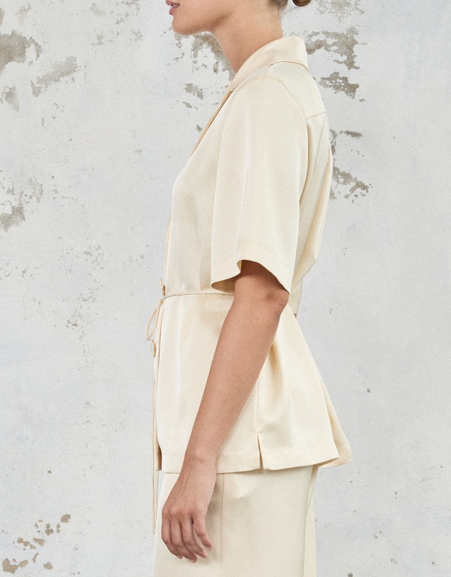 FRIEND of AUDREY - The Satin Dinner Shirt