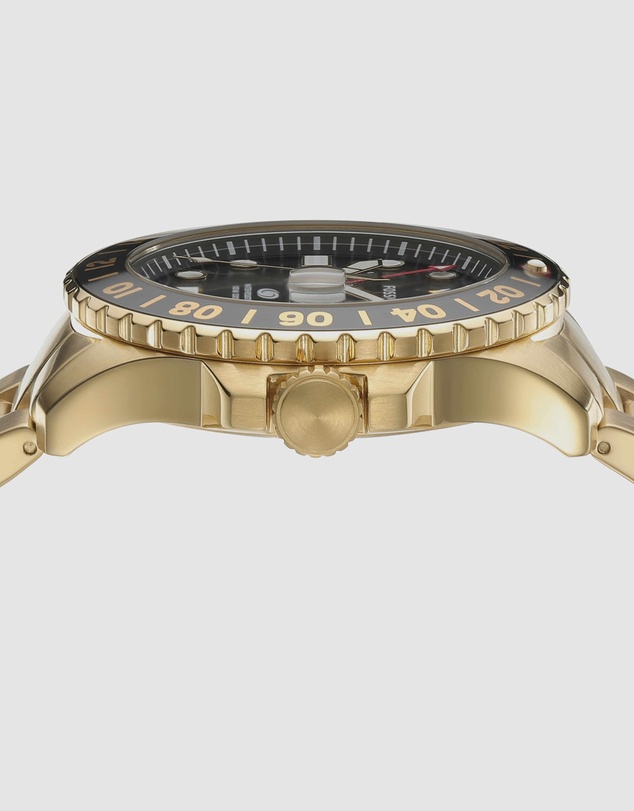 Fossil - Fossil Blue Gold Tone Analogue Watch