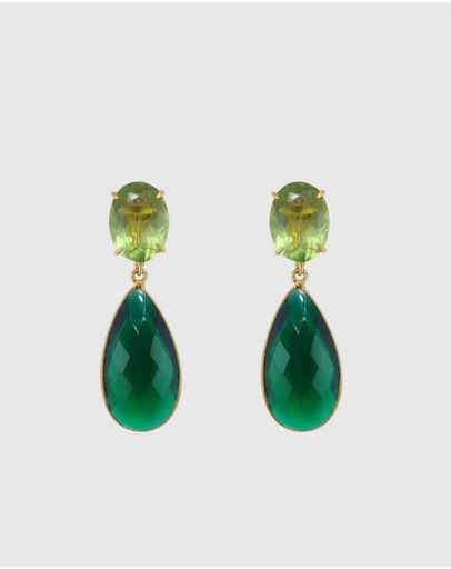 Izoa - Meadow Ombré Drop Earrings