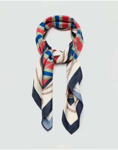 M.N.G - Chain-Print Scarf