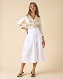 CAMIXA - Mare Cotton Midi Skirt