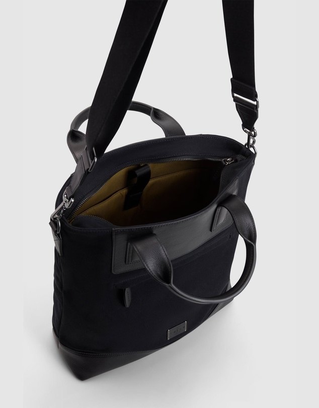 Evity - Owen Canvas/Leather Tote Bag