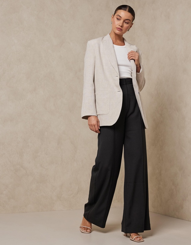 AERE - Oversized Linen Blazer