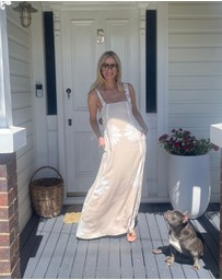 Esther & Co - Holden Dress - Beige Floral
