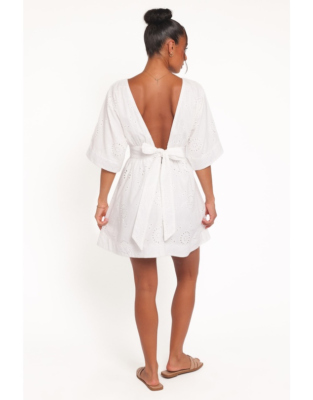 Petal & Pup - Camila Open Back Mini Dress - White