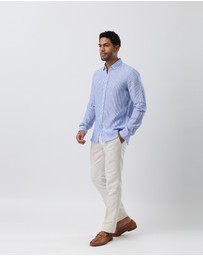 Brooksfield - Linen Casual Long Sleeve
