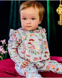 Fleur Harris - 'Bunny Forest' Dandy Duo Bibs in Cornflower