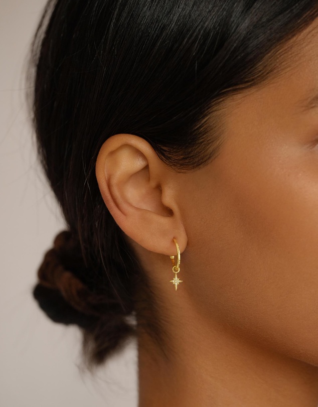 By Charlotte - Gold Starlight Hoops