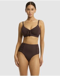 Sea Level Australia - Essentials Edit High Waist Gathered Side Pant