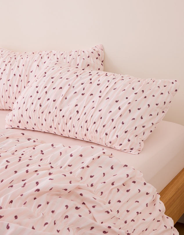 Sheet Society - Sofia Ruched Cotton Quilt Cover Set