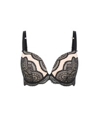 City Chic - Plus size Ophelia Push Up Bra - black