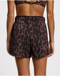 adidas Performance - Workout Essentials Leopard Woven Shorts