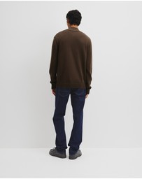 Country Road - Australian Good Earth Cotton Half Zip Knit