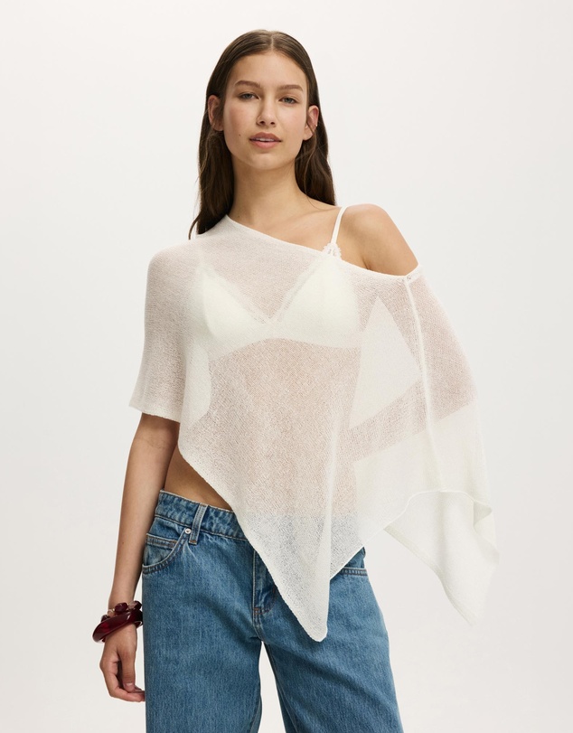 Cotton On - Sheer Knit Poncho