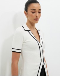 Calli - Lari Short Sleeve Rib Knit