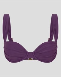 Vacay Swimwear - Rhodes Top Plum