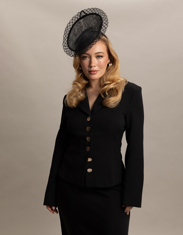 Morgan & Taylor - Kate Fascinator in Black