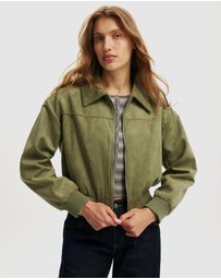 Cotton On - Sophia Faux Suede Bomber Jacket