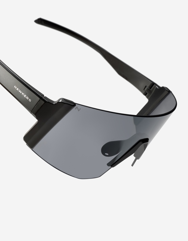Hawkers Co - HAWKERS Lynx Big - Black Smoke Flash Sunglasses for Men and Women