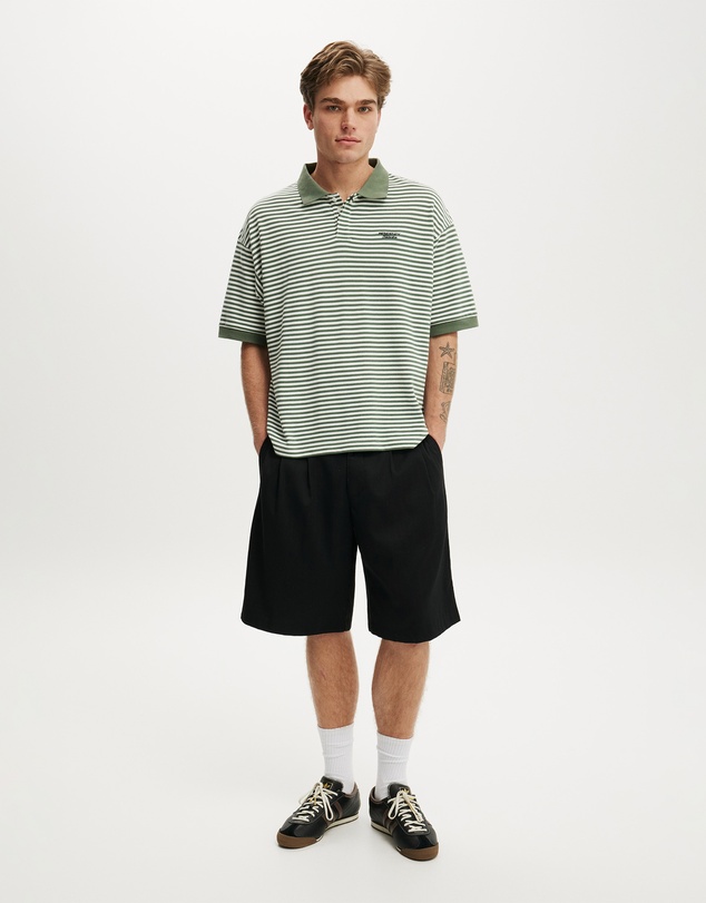 Cotton On - Box Fit Short Sleeve Polo