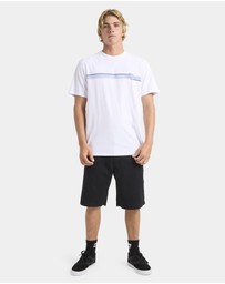 Quiksilver - Mens Line Up Stripe T-Shirt
