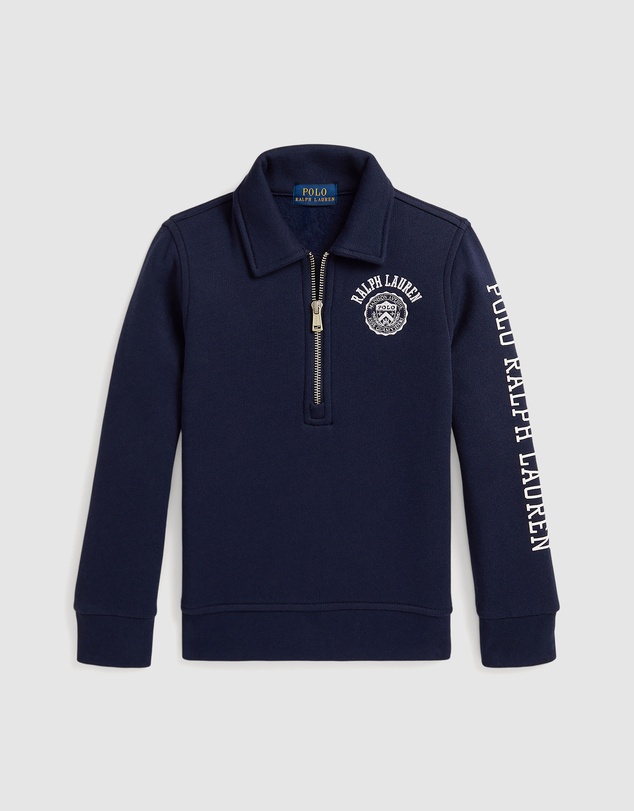 Polo Ralph Lauren - Logo Fleece Collared Sweatshirt - ICONIC EXCLUSIVE - Babies-Kids