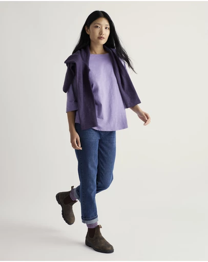 Seasalt - Seasalt Cornwall Purple Tremayne Quay Jersey Top