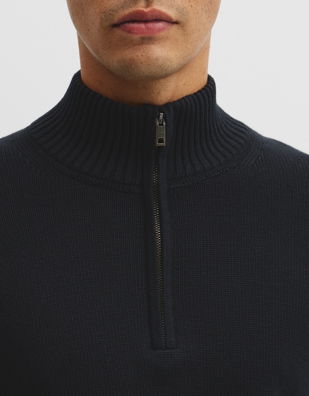 Country Road - Australian Good Earth Cotton Half Zip Knit