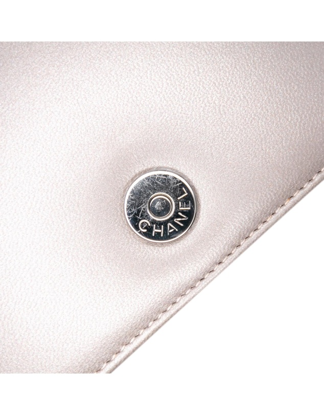 Pre-Loved by Azura Reborn - Pre-Loved Small Lambskin Chocolate Bar CC Piercing Studded Chain Flap