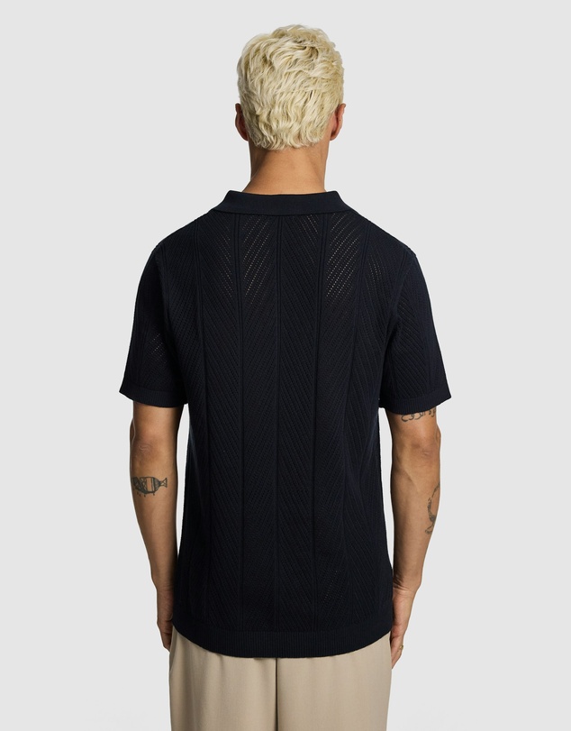 yd. - Edmund Knitted Polo Shirt