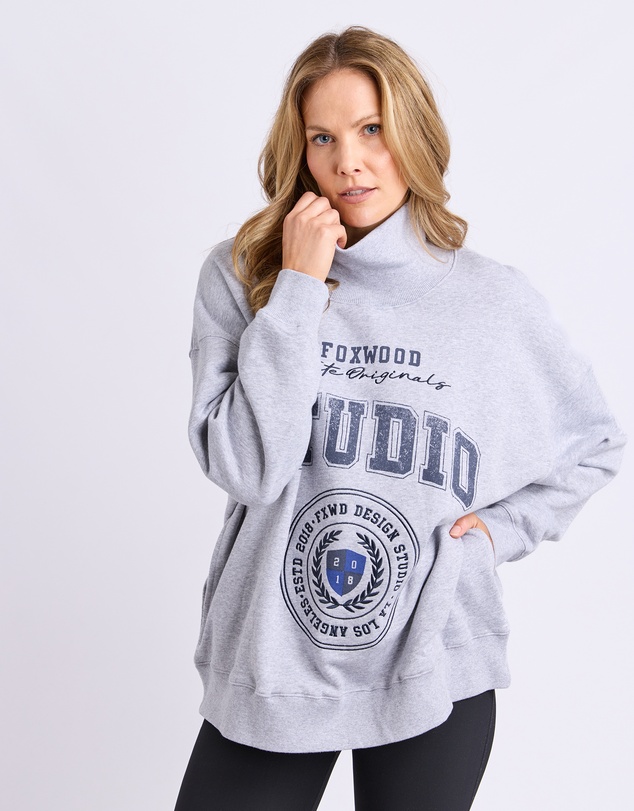 Foxwood - Studio Mock Neck Crew