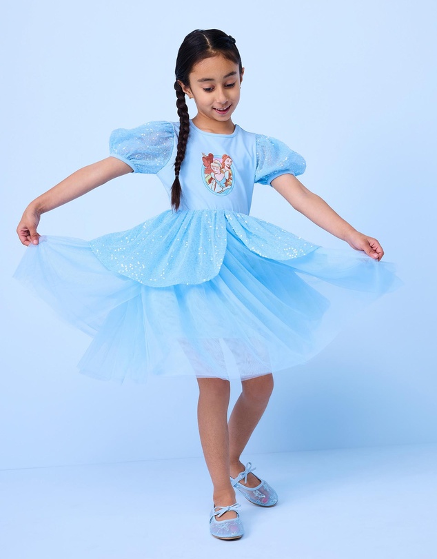 Rock Your Kid - Disney Princess Peplum Dress - ICONIC EXCLUSIVE