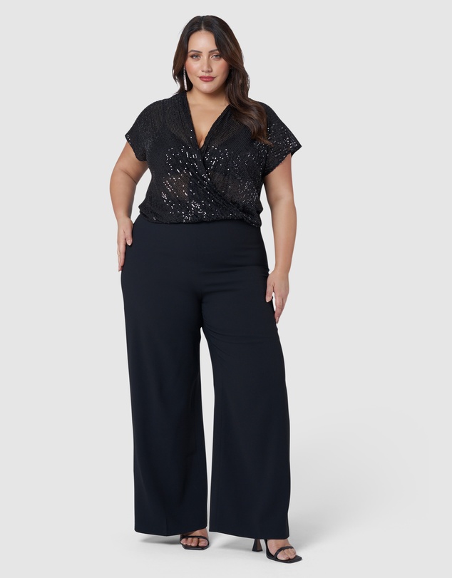 Pink Dusk by Curve Project - Arina Wide Leg Pants