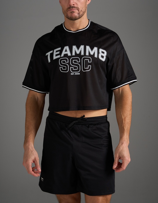 TEAMM8 - S.S.C. Fraternity Drop Sleeve Crop Tee