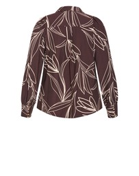 City Chic - Bella Long Sleeve Print Shirt