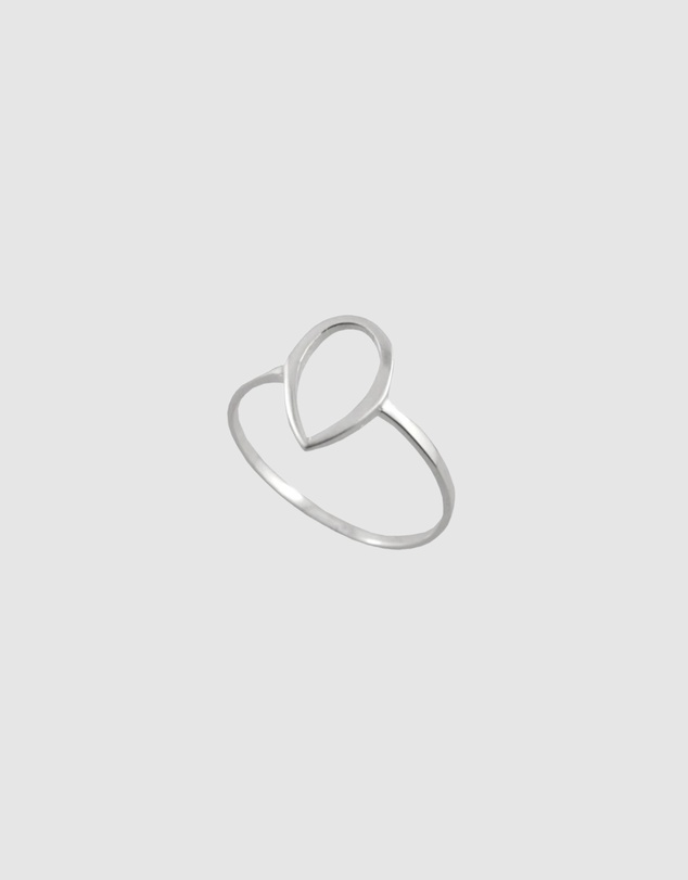Ichu - Fine Open Tear Drop Ring