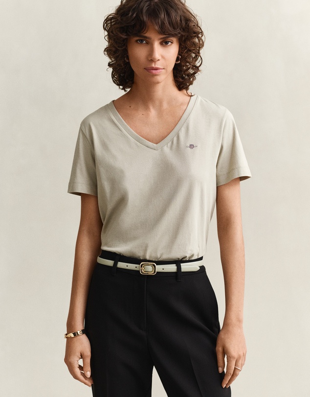 Gant - Shield V-Neck T-Shirt