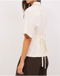 Calli - Kerr Tailored Tie Back Shirt