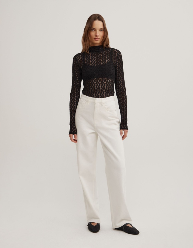 Witchery - Textured Long Sleeve Top