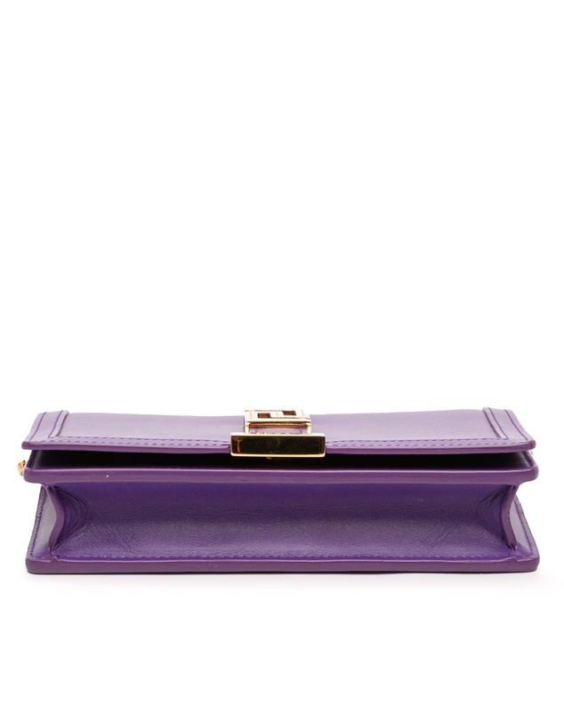 Pre-Loved by Azura Reborn - Pre-Loved Leather Greca Goddess Wallet on Chain