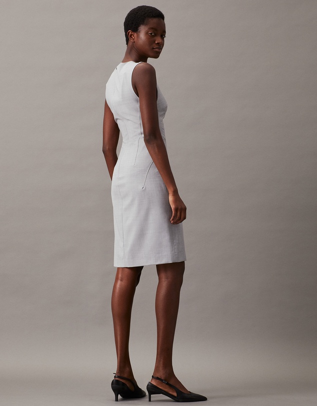 Calvin Klein - Slim Wool Blend Shift Dress