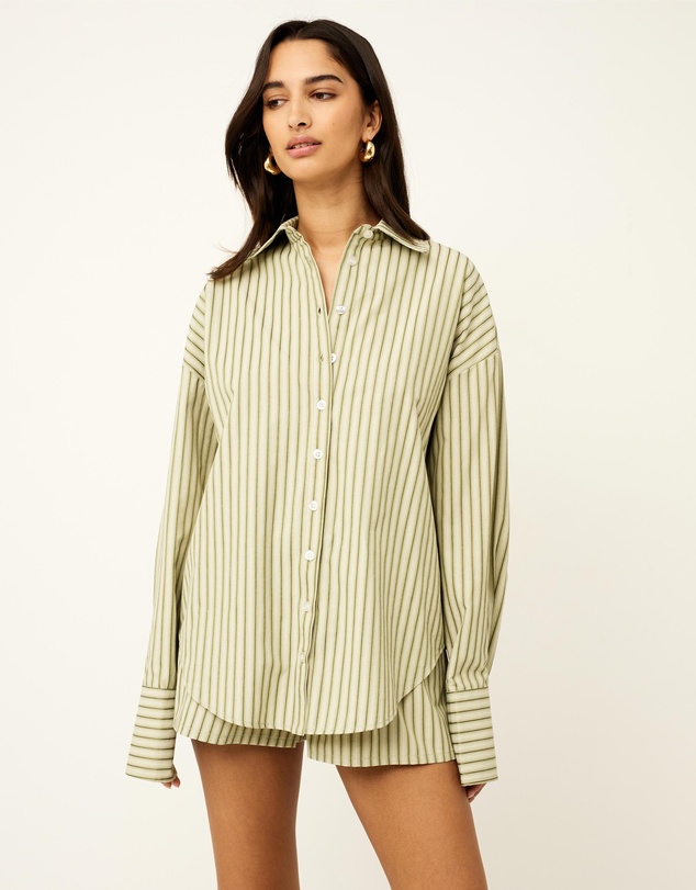 Dazie - Nina Stripe Long Sleeve Shirt