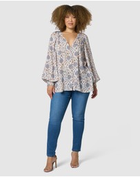 Something 4 Olivia - Bianca Print Blouse