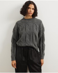 Atmos&Here - Stella Cable Knit Oversized Knit Jumper