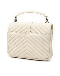 Pre-Loved by Azura Reborn - Pre-Loved Medium Chevron Sheepskin Monogram College Satchel