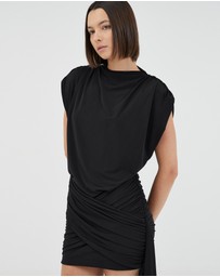 Third Form - Aura Draped Mini Dress