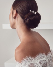 The White Collection - Blair - Pearl Detail Silver Bridal Hair Pins